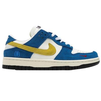 China CUSHIONING New Design Popular and Retro High Quality Nike Sb Dunk Low Blue Yellow Dip Casual Sport Skateboard Boardwalk Style Shoes Sneakers for sale