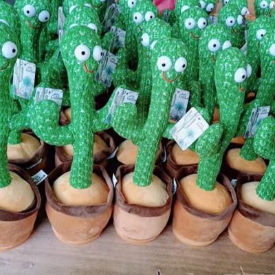 China 2021 New Style Singing&Dancing Flower Dancing Cactus China Factory Customized Enchanting Plush Toys for sale