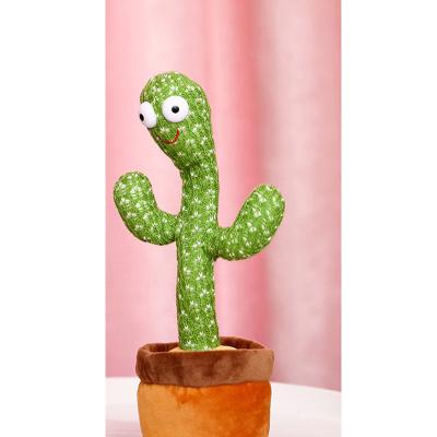 China Electronic Swing Dancing Car Dashboard Cactus Singing and Decorations Cactus Plush Toys for sale