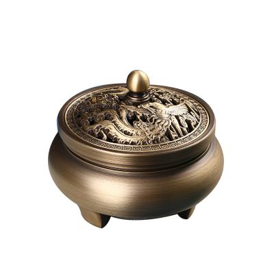 China Chinese Incense Manufacturer Supply High-Quality Complete Pure Copper Tripedal Incense Burner for sale