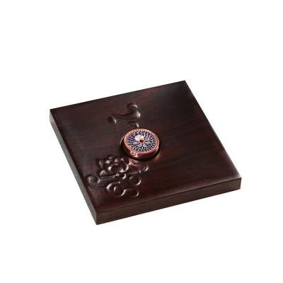 China Chinese Incense Manufacturer Supply Custom Mini Hand-Made Decoration Ebony Base Incense Burner Holder for sale