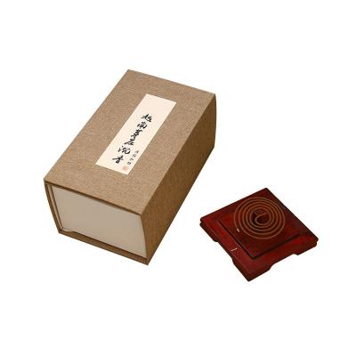 China Chinese Incense Factory Hot Sale High Level Business Gift Friendship Gift 2H Sandalwood India Agarwood Vietnam Oud Incense Coil for sale