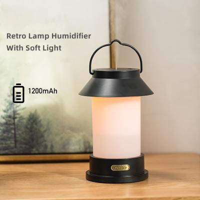 China Color Changing Creative USB Humidification OEM Service 400ml LED Light Retro Warm Light Lamp Humidifier Creative Smart Humidifiers for sale