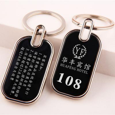 China Promotion Gift Logo Key Chain Promotional Custom Metal Advertising Key Chain Printing Key Chain for sale