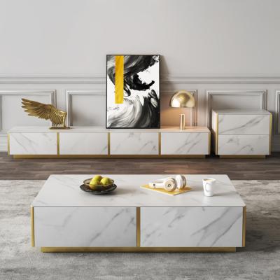 China Other Modern Marble Top Metal Foot Mesa De Centro For Living Room Furniture for sale