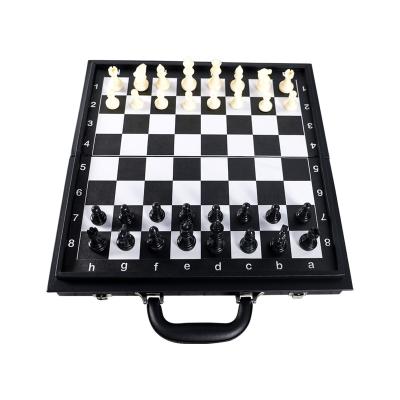 China 100% New Designs Handmade 2 in 1 Chess Controllers Backgammon Board Game Magnetic Leather Wooden Set for sale