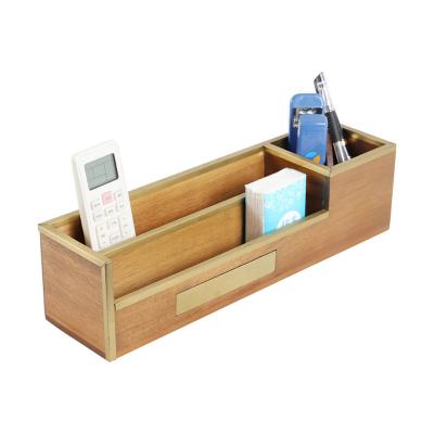 China Woonden Office Stationery Custom Eco Friendly Desk Organizer Multifunctional Desktop Organizer for Office and School for sale