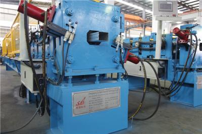 China Galvanized Steel Downspout Roll Forming Machine Hydraulic Decoiler 1 Inch Chain 3 Ton for sale