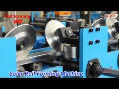 Hat Solar Roll Forming Machine 16 Stations Hydraulic High Speed