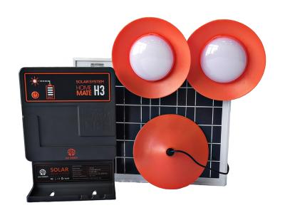 China JUA Home Energy OEM/ODM 3 LED Lights Mini Rechargeable Solar Home Light Kits Off Grid Solar Power System With Cell Phone Charging for sale