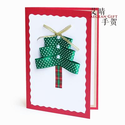 China Europe 3d Gift Shoppers Christmas Cards Aegean Pop Cards Christmas Tree 3d Cards for sale