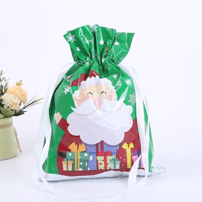 China Custom Aegean Gift Candy Bag Halloween Moisture Proof Packaging Drawstring Christmas Aluminum Foil Kids Candy Plastic Bag for sale