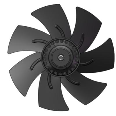 China Factory Customization 250Mm Fan 7 Blades Impeller AC Flow Axial Fans Motor Exhaust Industrial Axial Fans for sale