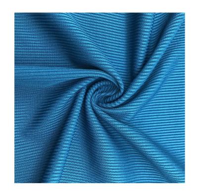 China Stretch 90% Polyester 10% Spandex Knitted Ribbed Fabric For Swimwear Customized Color for sale