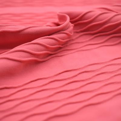 China Sustainable Recycled Nylon Spandex Knitted Eco Friendly Swimwear Fabric Stripe Fabric for sale