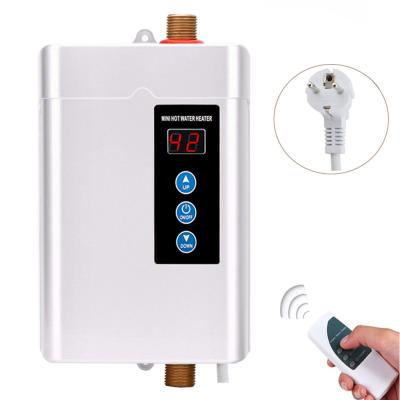 China Electric Hot Water Heater Hotel Tankless Shower Heater Electric Instant Water Heater Gyser for sale