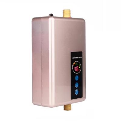 China Household Electric Hot Square Tankless Water Heater For Shower Electronic Water Heater Price With 3 Year Warranty for sale