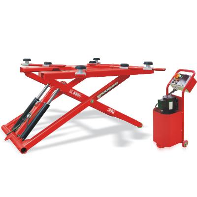 China Stainless Steel Scissor Car Lift Scissor Car Lift YC-JSZW-3228 Car Lift Equipment With Hydraulic Lock for sale