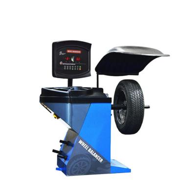 China Tire Workshop High Performance Car / Motorcycle Tire Wheel Balancer Smart Balancing Machine for sale