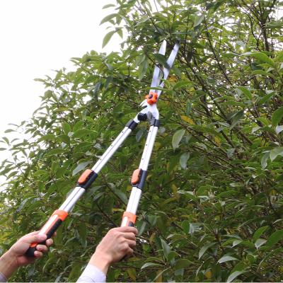 China Free Sample Anti-Slip Handle Hedge Shears with Wavy Blade Manual Hedge Trimmer with Grip Handles for sale