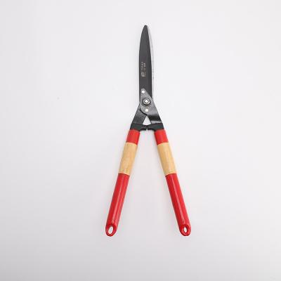 China Yongkang Garden Tools Anti-Slip Handle Metal Buckle Hedge Shears with Wooden Handle High Quality Hot Selling Pruning Leaves for sale