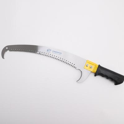 China Best-selling Hand Saw Steel Handle With High Quality PVC Double Hook Blade Three Surface Grinding Hand Garden Tools Hacksaw for sale