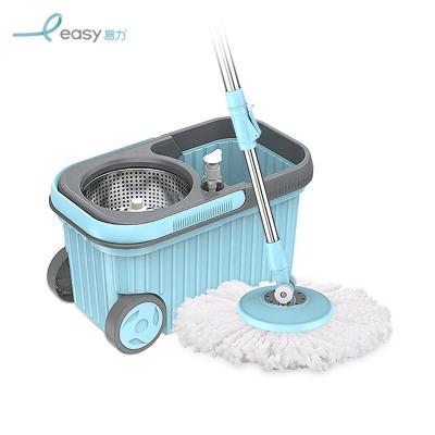 China OEM viable 360 ​​degree rotating floor broom and bucket assembly with wheels for sale