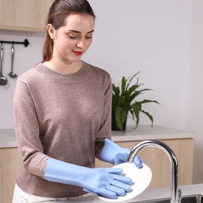 China Protectyour hands free from empy sApply to various type kitchen silicone household bakery customized supplier cleaning gloves for sale