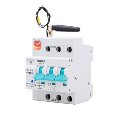 China Industry GXPR GXB1-125 wifi motorized China rs485 tuya miniature circuit breakers huosehold three phase remote control wifi MCB for sale