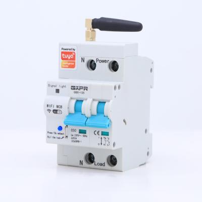 China Industry GXPR GXB1-125 China 2p smart mini wifi tuya circuit breakers industrial wifi MCB two phase remote control mcb for sale