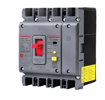 China Over Voltage Residual Current Protection RCCB CDM3L 3 Phase MCCB ELCB Circuit Breaker DELIXI Contract Volume Than Current MCCB Circuit Breaker for sale