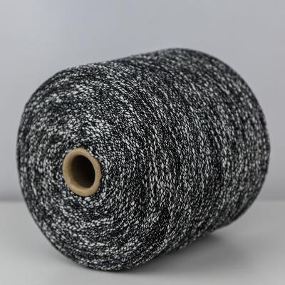 China High Quality Black And White Color Fancy Yarn Crochet Knitting Yarn for sale