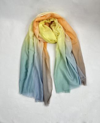 China 2021 New Wool Fashion Design Long Heated Two Sides 100% Wool Scarf For Women for sale