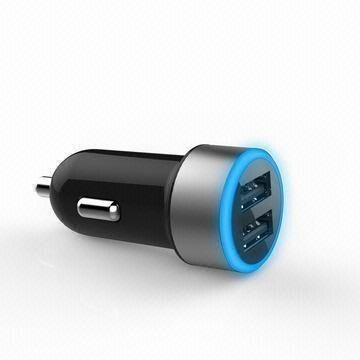 China Car Charger with Dual USB Ports, 5V/2.1A, for Mobile Devices for sale