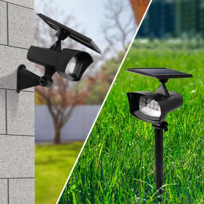 China Fteck Fixtures Ip65 Solar Led Garden Spot Light Waterproof Outdoor Wall Mount Garden Lamp Luces Solares Luz Solar Lamp for sale