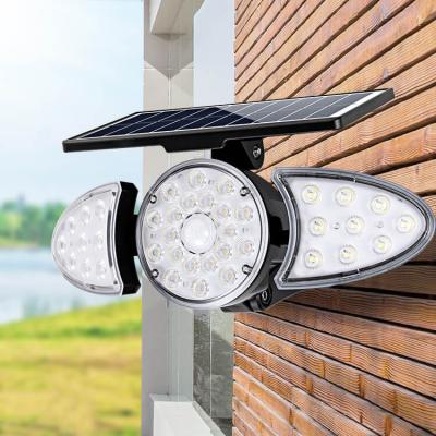 China Garden Fteck IP65 Waterproof Outdoor Aluminum Outside Solar Power Motion Sensor Garden Wall Mounted Lighting Led Wall Lamp for sale