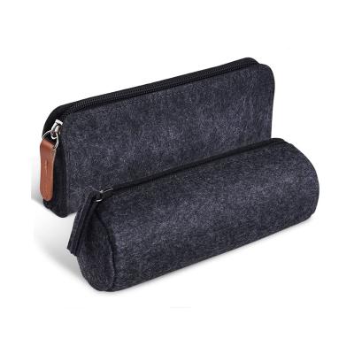 China 100% Durable / Eco Friendly Washable Zipper Bag Felt Cosmetic Bags Pencil Bag Pen Case Stationery Pouch for sale