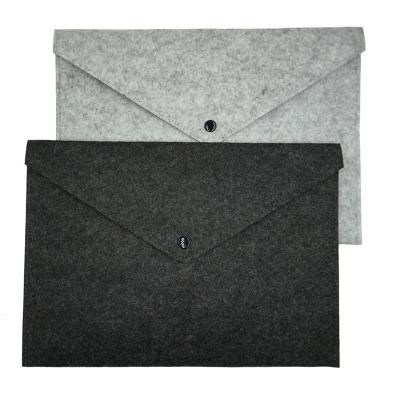 China 100% Durable Felt / Washable Environmentally Friendly Folder Document Sleeve Bag Folder Case Letter Envelope Handbag for sale