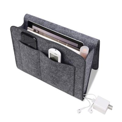 China Felt Viable Bedside Bag Bed Storage Pocket Organizer for sale