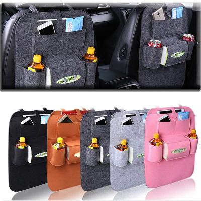 China Custom Wholesale Felt Car Backseat Organizer Storage Car Seat Backseat Bag Organizer for sale