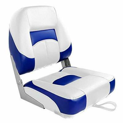 China Marine Hardware Fittings Leader Accessories Low Back Folding Fishing Boat Seat White/Isure Marine Seat Blue Made In China for sale