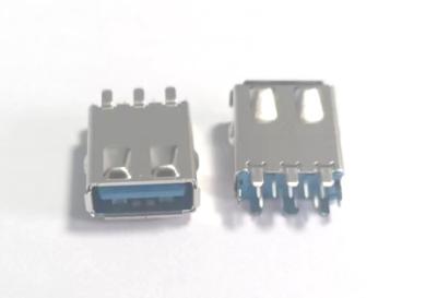 China Through Hole Customized Low Profile RJ45 , Tab Up Female Lan Connector for sale