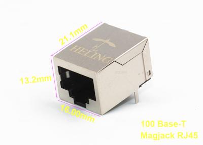 China Enige Haven Geïntegreerde Magnetics RJ45, RJ45-Schakelaar met Geïntegreerde Magnetics Te koop