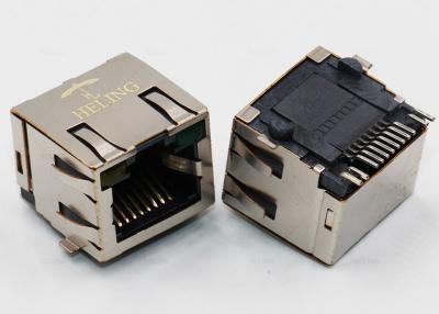 中国 1つの港8P8C SMT RJ45のコネクター、保護されたPCBの表面の台紙のイーサネット ジャック 販売のため