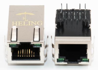 China Conector de ángulo recto YA MONTADO, Ethernet Jack del PoE RJ45 del soporte RJ45 del PWB para los NIC en venta