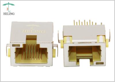 중국 탭 구멍 PCB 설치를 통해서 위로 보호된 오버행 RJ45 널 산 연결관 판매용