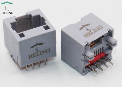 China Conector vertical del Lan RJ45 de 180 grados ningunos protegidos para el Datacom de la red en venta