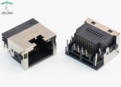 중국 고분고분한 1x1 8P8C RJ45 연결관 저프로파일 옆 입장 RoHS 높은 쪽으로 다십시오 판매용