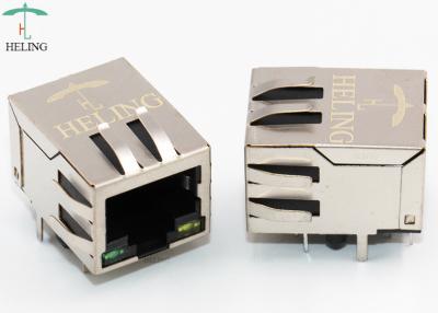 China Right Angle RJ45 100Base T Connector Horizontal Entry Standard Latch Down for sale