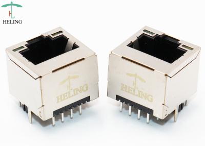 Κίνα Ένα κάθετο RJ45 Jack PCB λιμένων τοποθετεί, προσαρμοσμένο θηλυκό καλώδιο Jack του τοπικού LAN προς πώληση